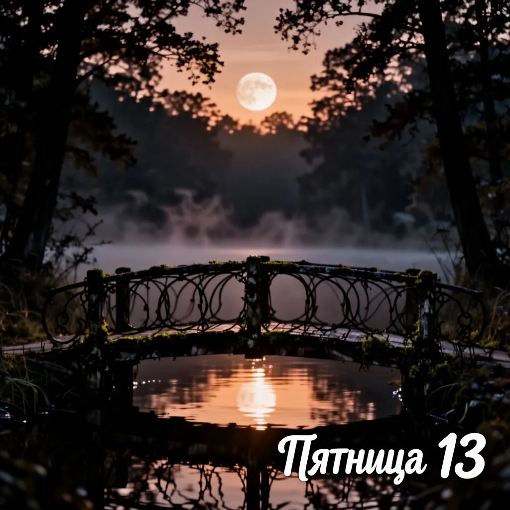 Пятница, 13. Иллюстрация сгенерирована нейросетью