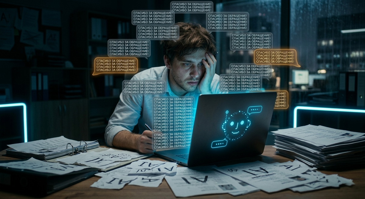 Шаблонный ответ убивает клиента быстрее, чем молчание