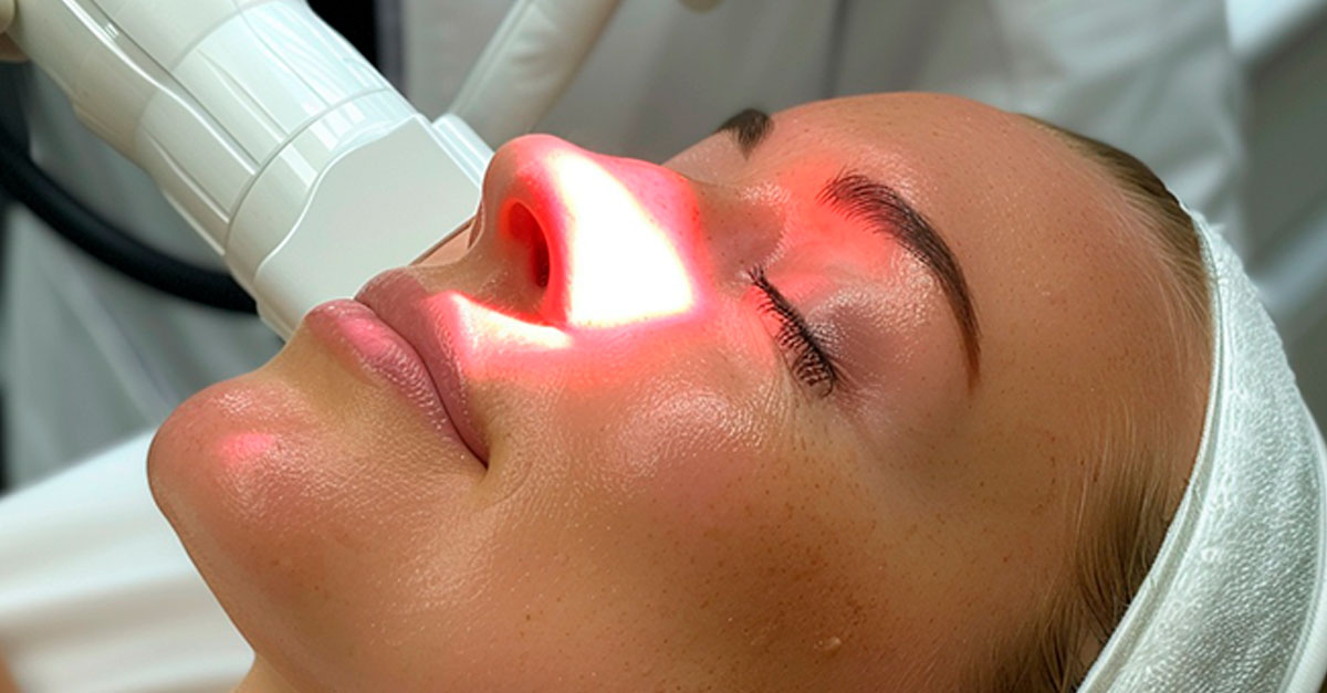 Лазер нагревает гемоглобин в расширенном сосуде и точечно разрушает капилляр, не повреждая кожу вокруг.