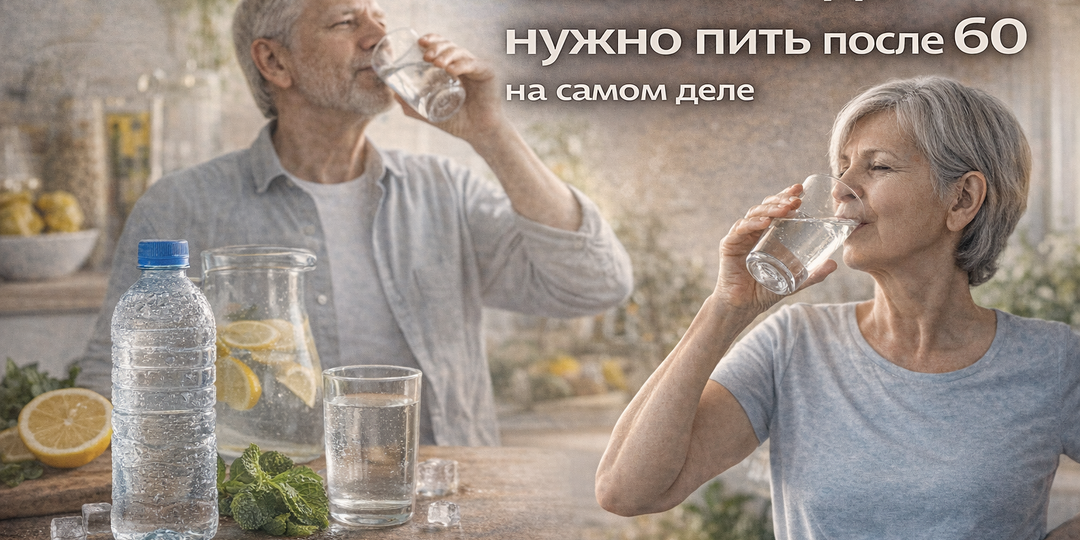 Сколько воды нужно пить после 60 на самом деле?