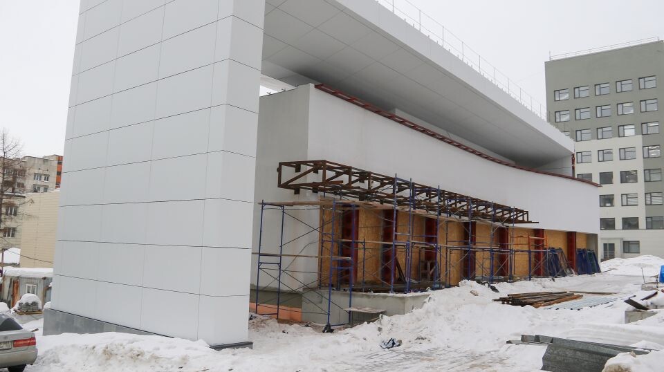    Строящийся концертный зал музыкального колледжа. Источник: Виталий Барабаш/"Толк"