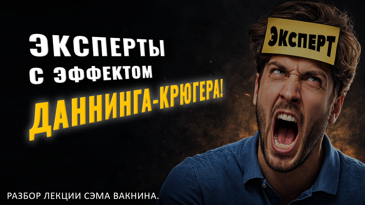 ЭКСПЕРТЫ С ЭФФЕКТОМ ДАННИНГА-КРЮГЕРА! ШОШИН, ИНТЕЛЛЕКТУАЛЬНАЯ СКРОМНОСТЬ И ЗАСЛУЖЕННЫЙ ДОГМАТИЗМ.
