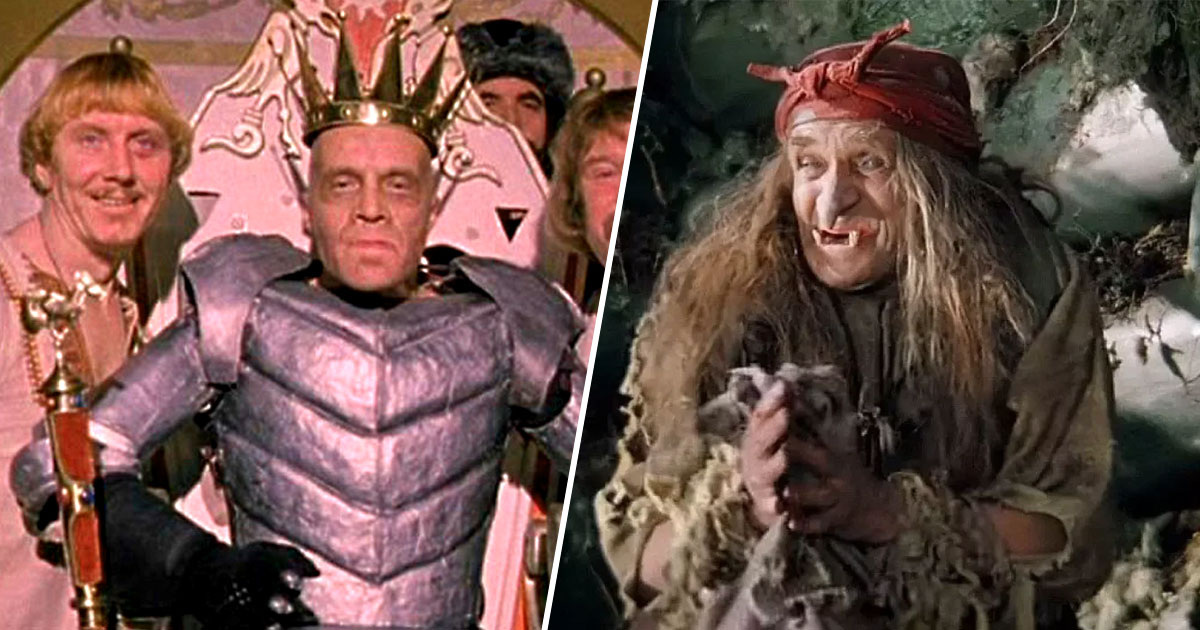 Кощей (Александр Филиппенко) и Баба-Яга (Георгий Милляр)