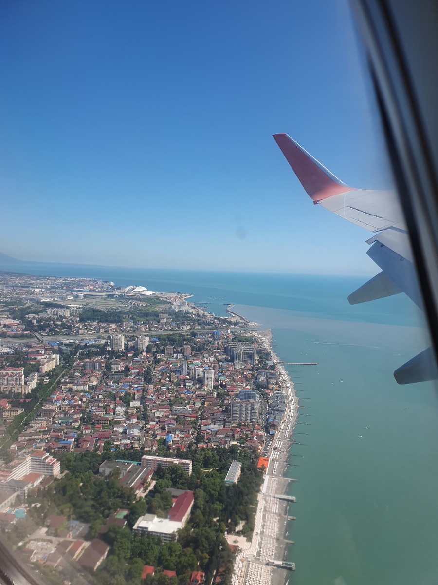 Сочи из самолета. Фото автора канала