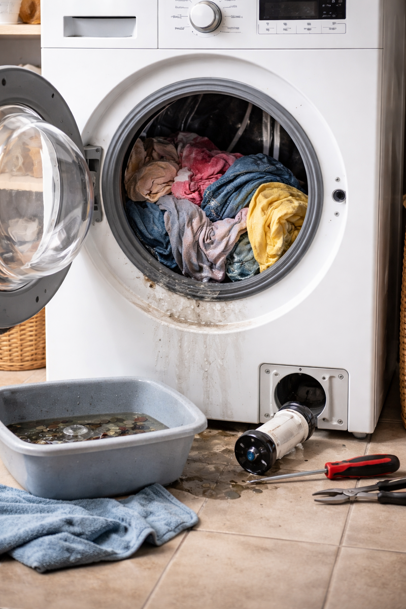 стиральная машина не отжимает бельё