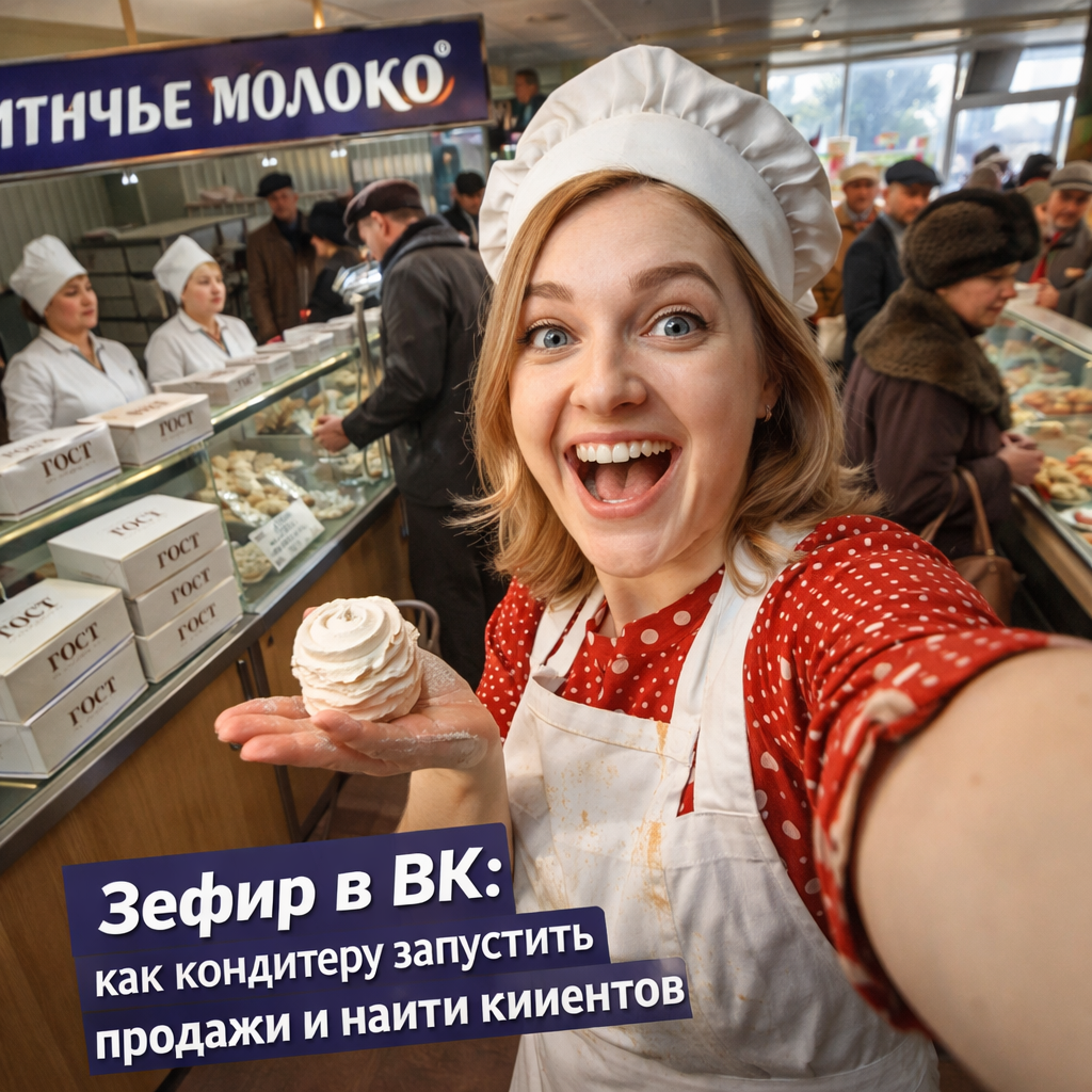    Как кондитеру запустить продажи зефира в ВК admin