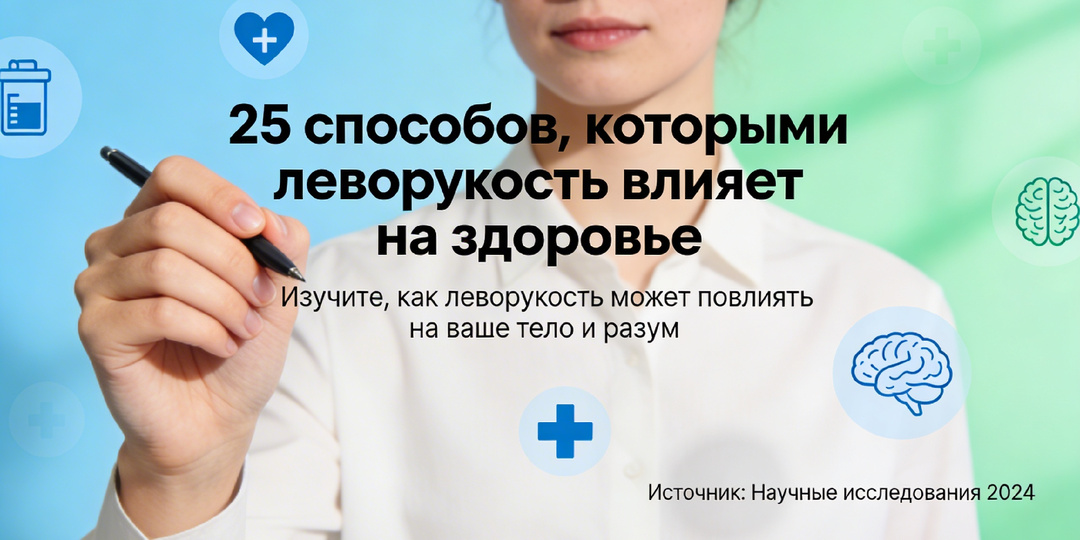 25 способов, которыми леворукость влияет на здоровье: от астмы до восстановления после инсульта