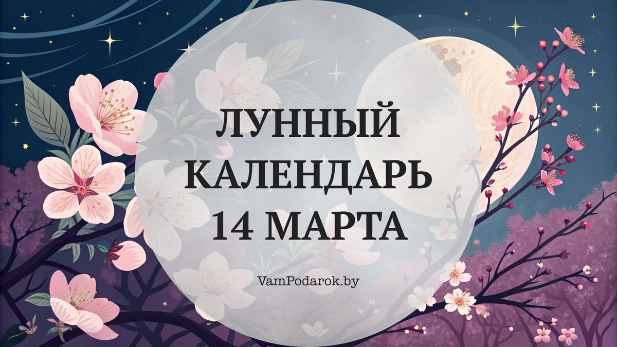 Лунный календарь на 14 марта 2026 года: День, когда можно выдохнуть и подвести итоги