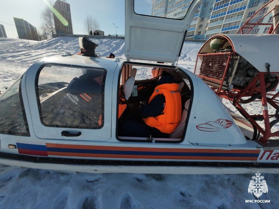    Поиски девочки на Оби в Новосибирске. Источник: МЧС Новосибирской области