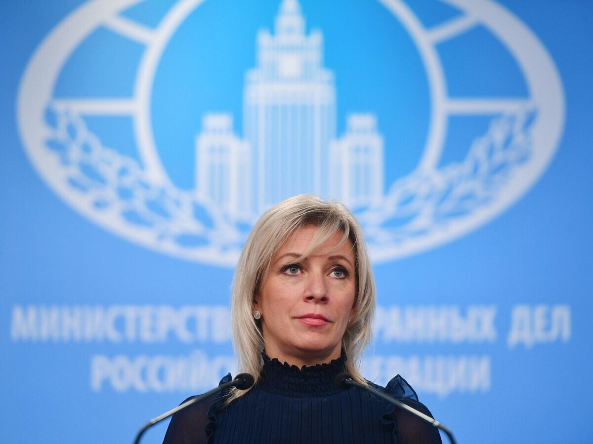    Официальный представитель Министерства иностранных дел России Мария Захарова во время брифинга | © РИА Новости / Максим Блинов