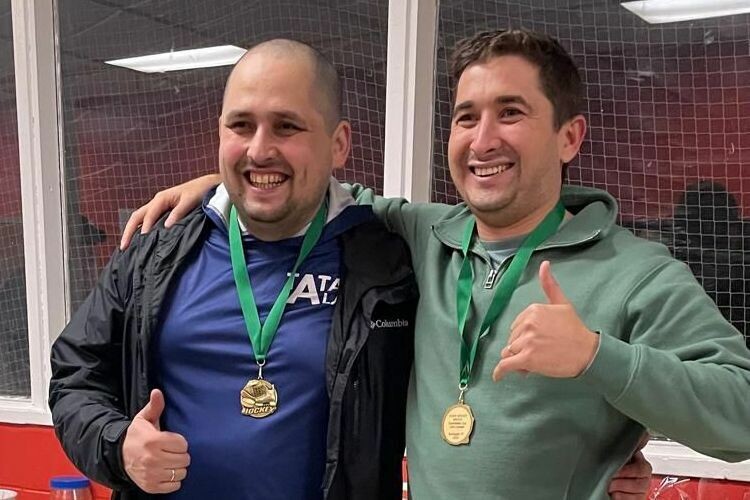    Марат Салахутдинов (слева) и Ленар Мухамадиев.   
Фото предоставлено ассоциациями татар Монреаля и Тампы