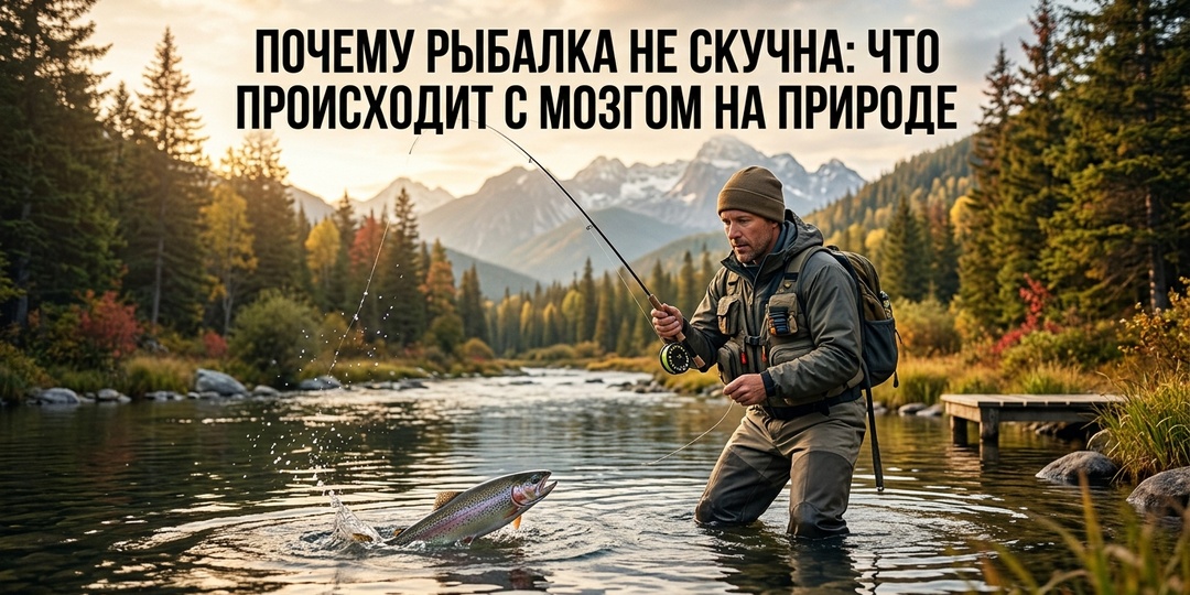 Почему рыбалка — это не скучно: что происходит с мозгом на природе