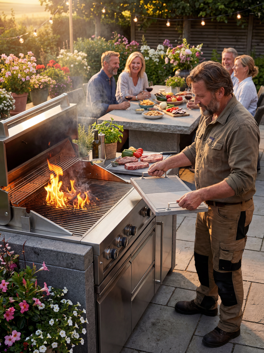 Каменный грили, от Etna Stone Grill.