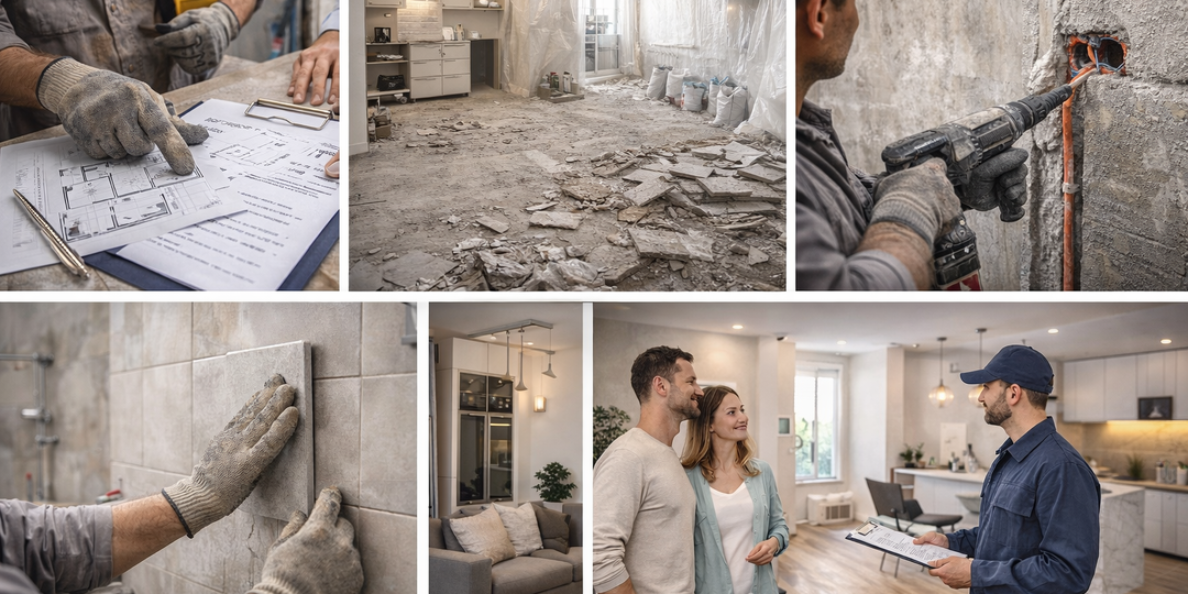 Как проходит ремонт квартиры по этапам: от договора до сдачи объекта