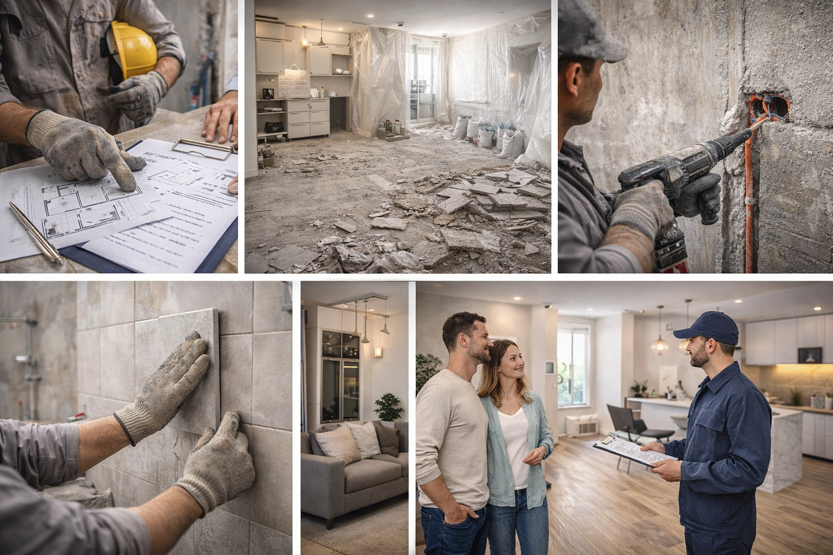 Поэтапный ремонт позволяет контролировать качество работ, сроки и бюджет на каждом этапе.