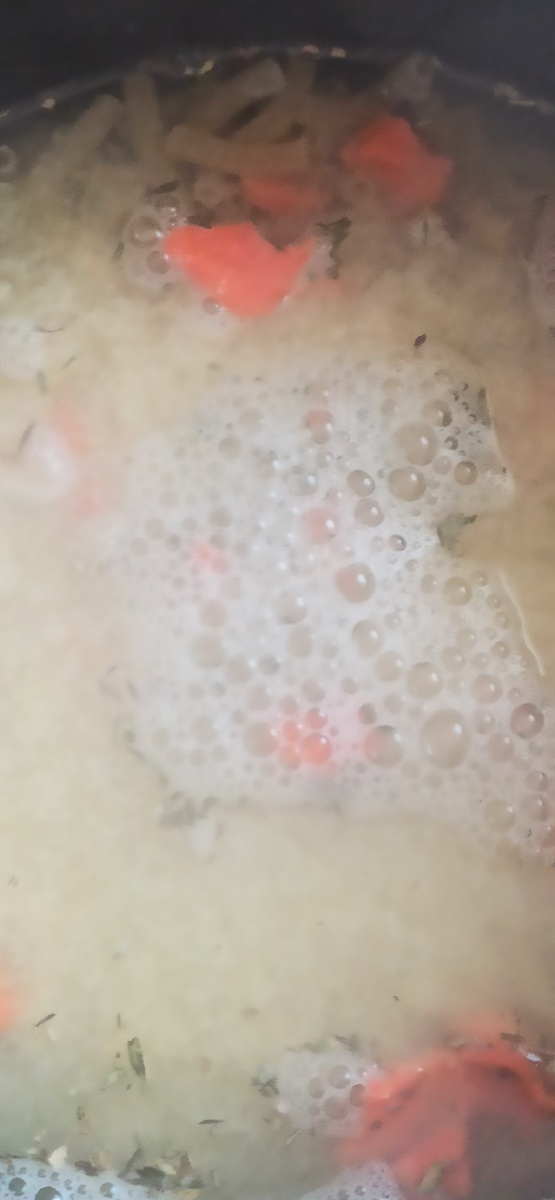 Варка только началась. 