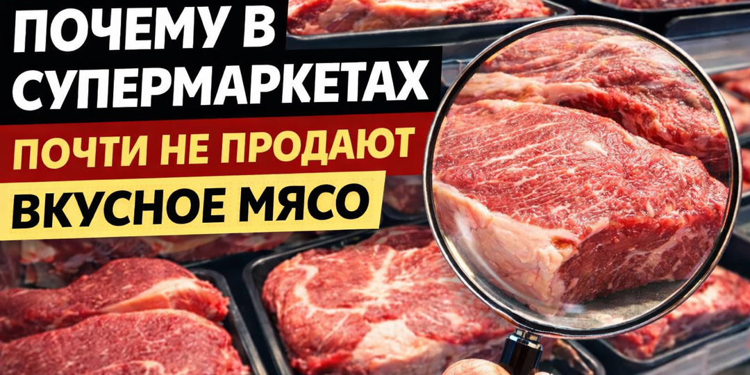 Почему в супермаркетах почти не продают самое вкусное мясо