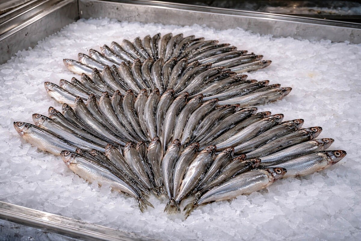    На рыбных рынках «Москва — на волне» начался сезон корюшки