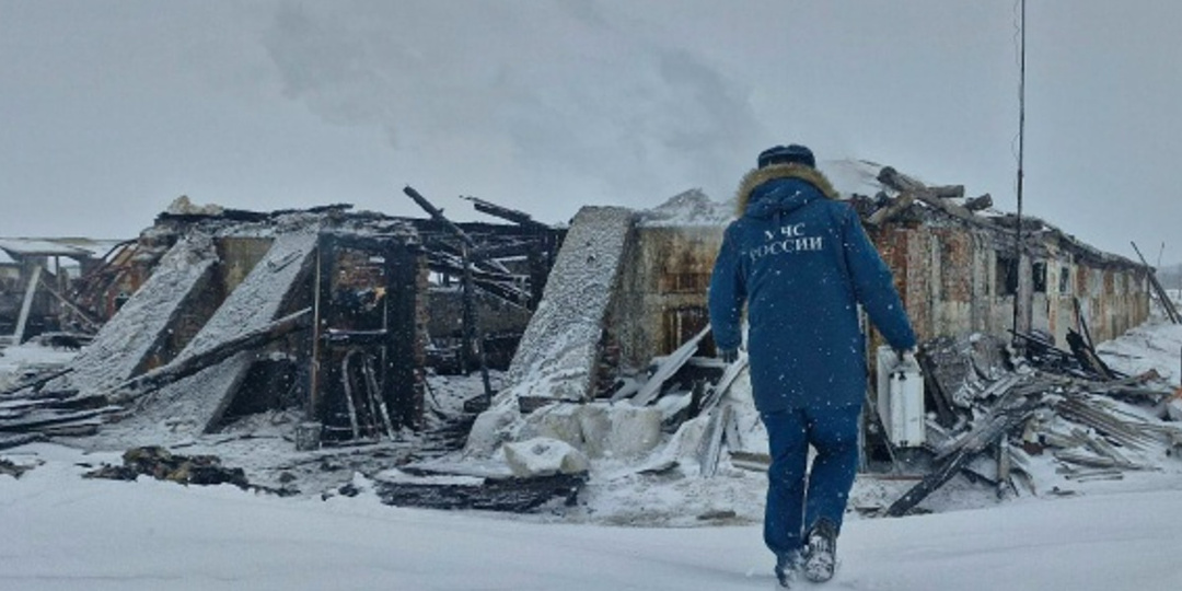 Под Омском сгорела ферма вместе с животными