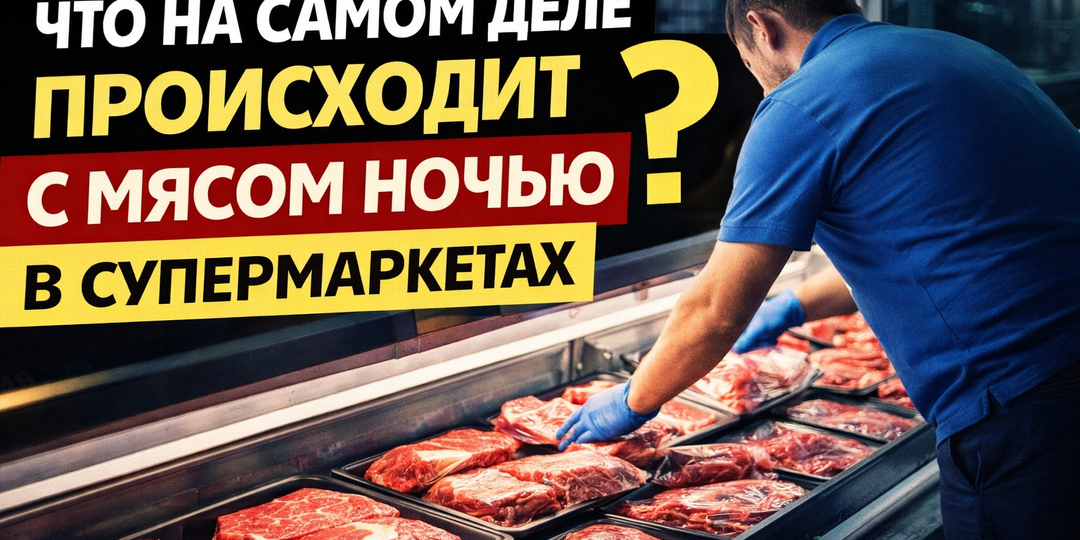 Что на самом деле происходит с мясом ночью в супермаркетах