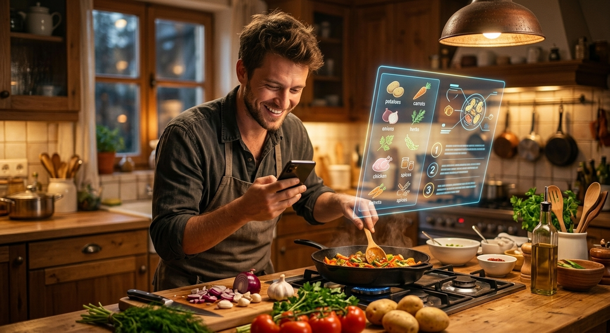 Нейросеть подбирает рецепт из того, что есть в холодильнике