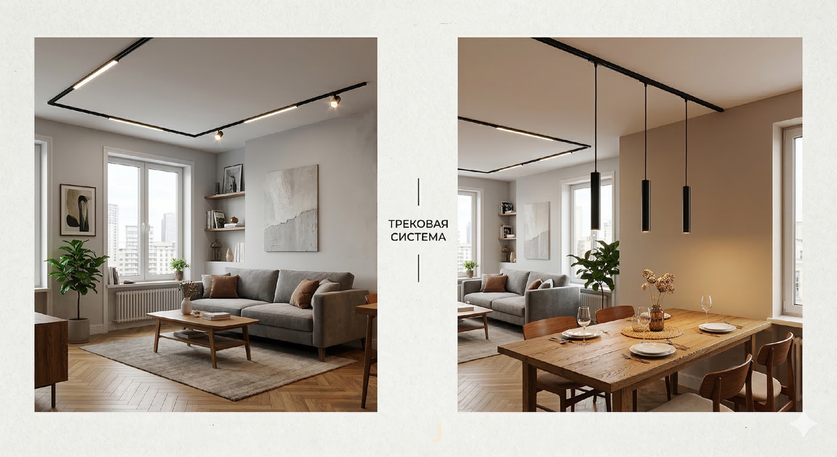 Трековое освещение — это конструктор, в котором вы сами меняете правила игры