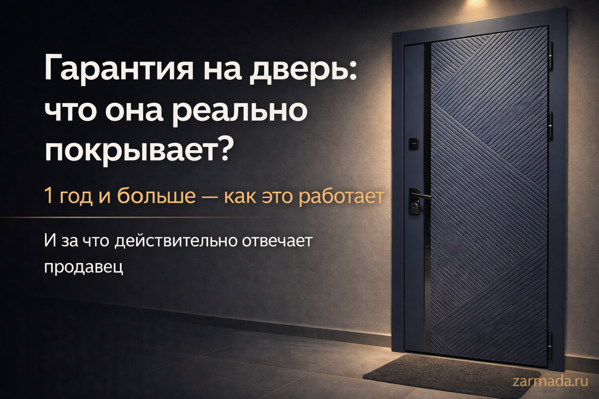 Когда есть свой сервис, гарантия по входным металлическим дверям работает проще zarmada.ru