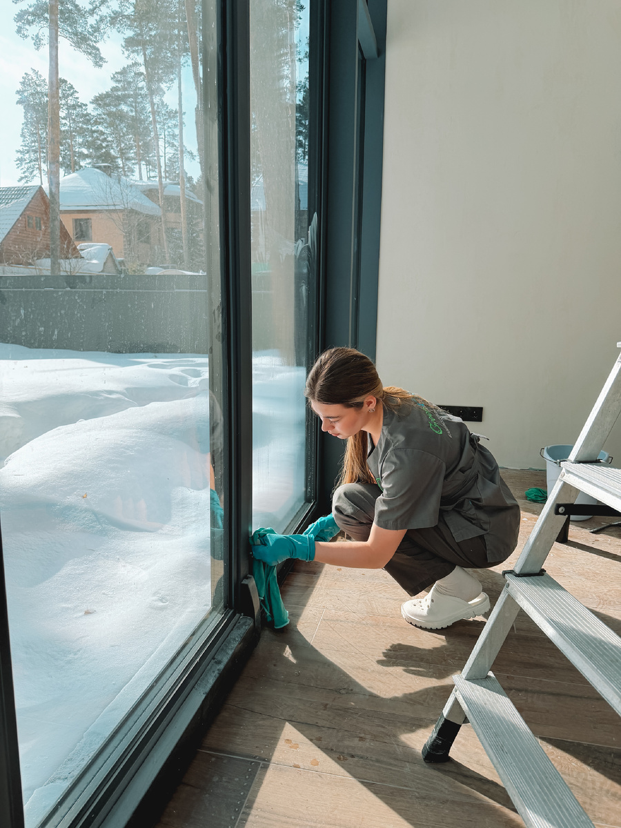 Послестроительная уборка коттеджа | Клининговая компания Green Clean