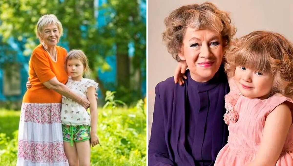 Александра Назарова с внучкой