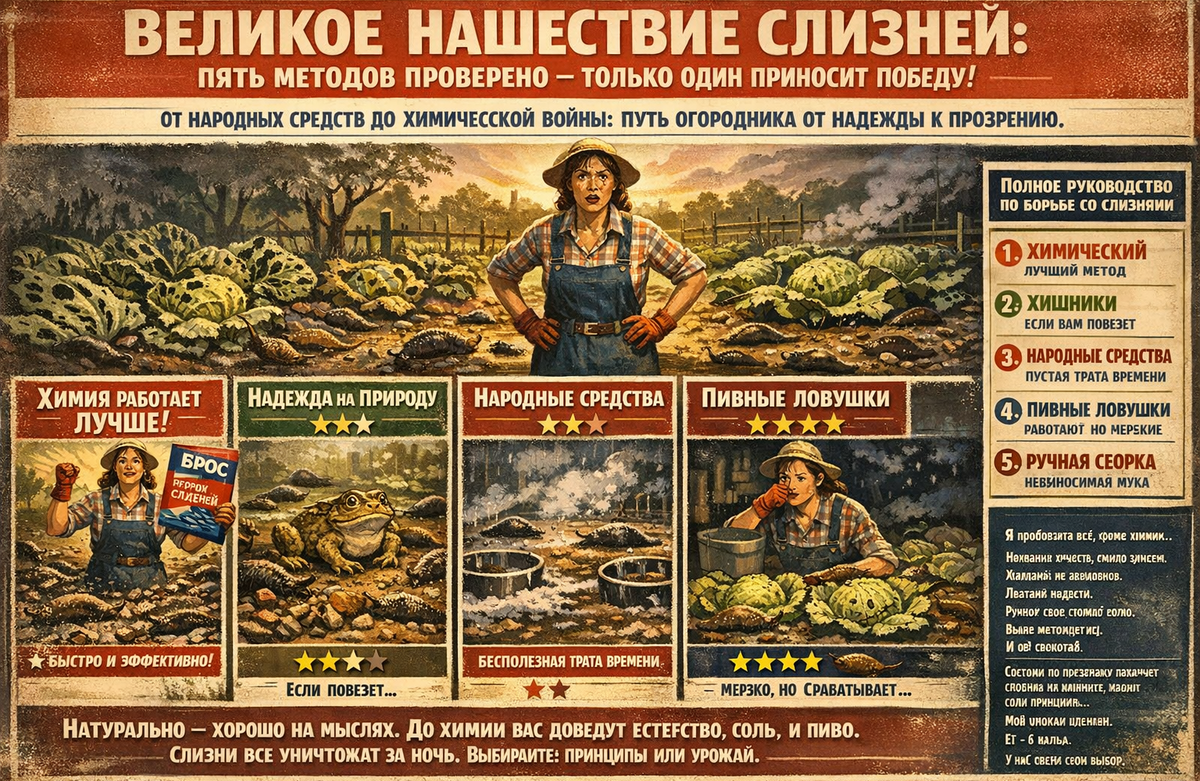 способы борьюы со слизнями