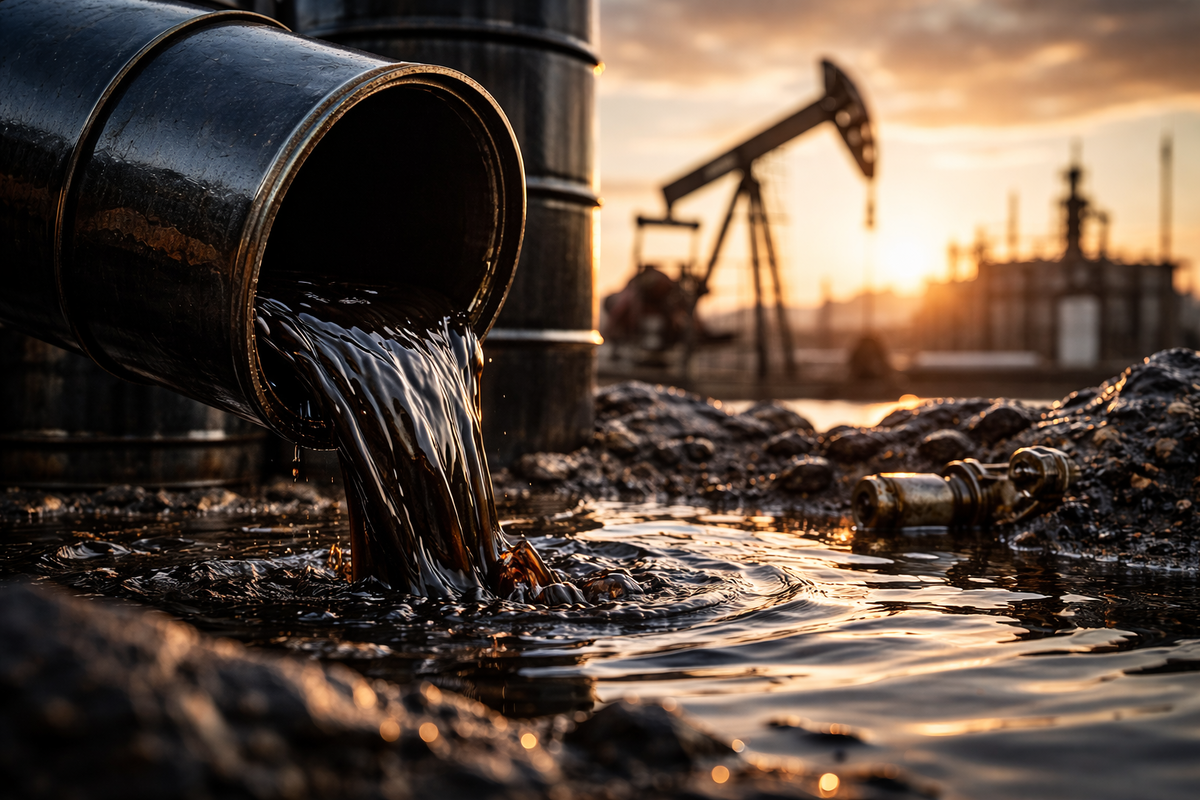    США временно сняли санкции с российской нефти. Фото: нейросеть