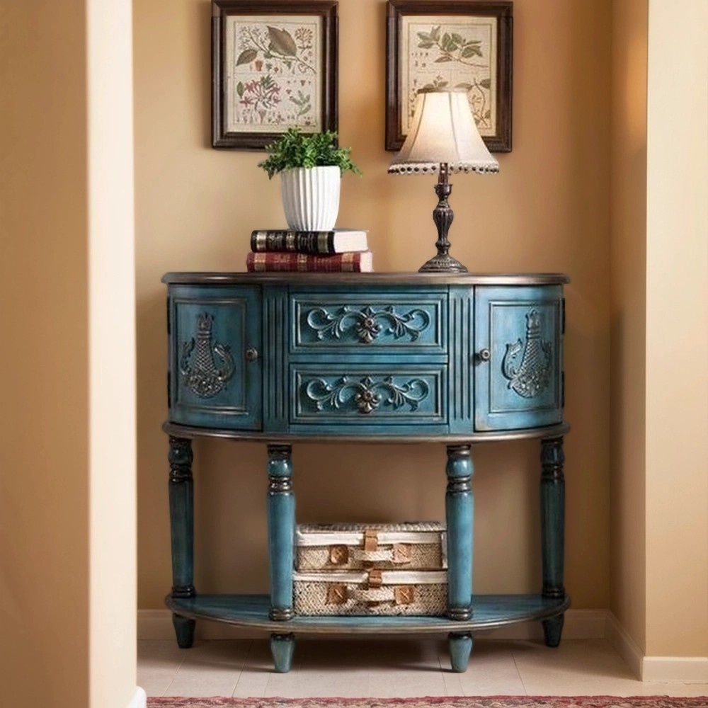 Консоль Cilan 100, античный синий