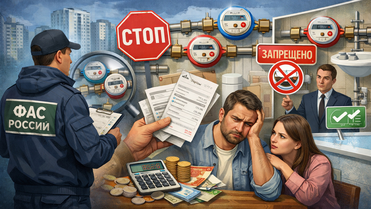 Скандал вокруг водосчетчиков: ФАС проверяет жалобы на навязывание приборов