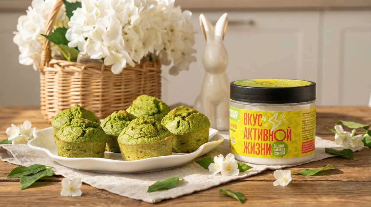 Шпинатные маффины без сахара