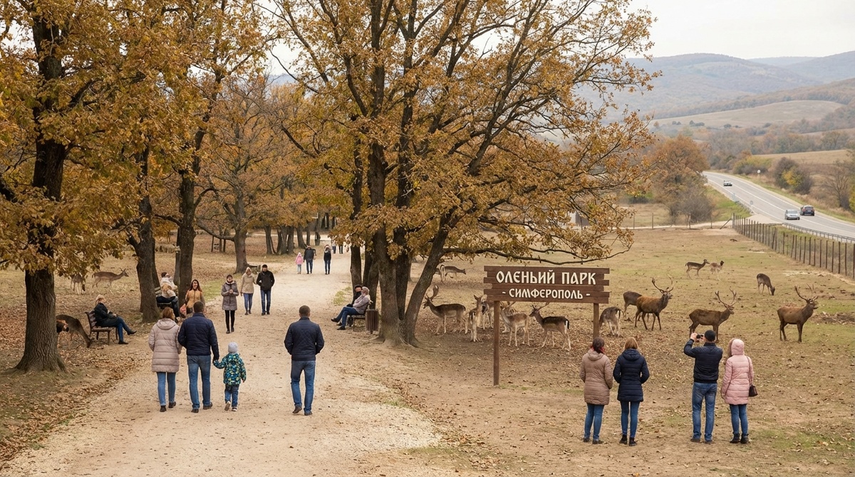 Парк Оленей» — всего в 40 минутах от Симферополя.