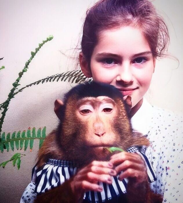 Марина Коняшкина в детстве.