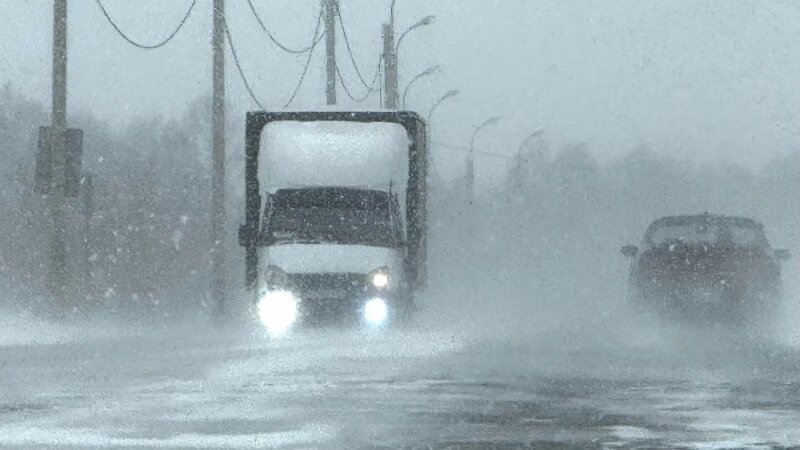     На трассе в метель. Дмитрий Лямзин