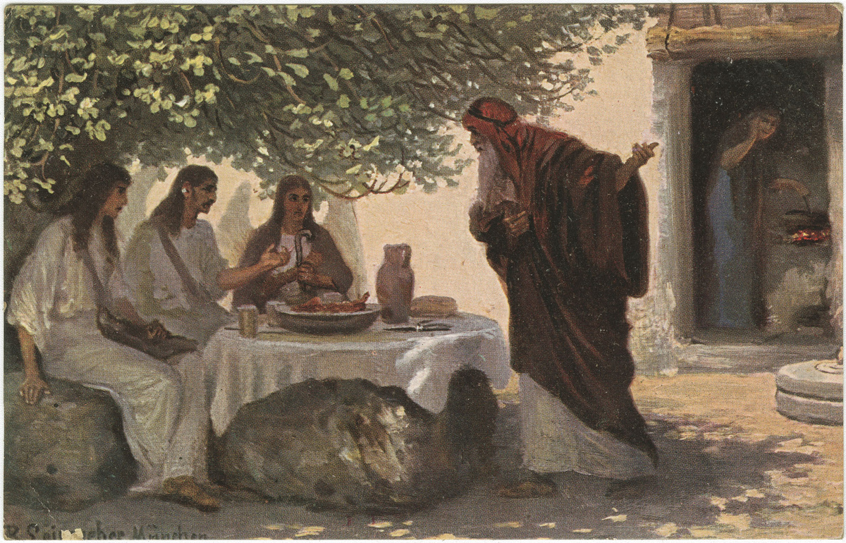 «Авраам и три ангела», Антон Роберт Лейнвебер