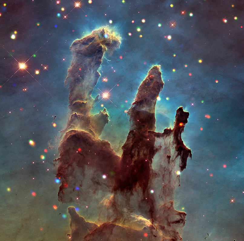 Столпы творения. Фото телескопа Хаббл