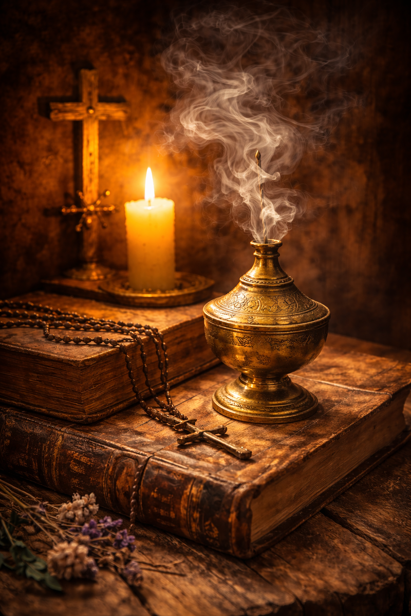 Ладан используется при богослужении