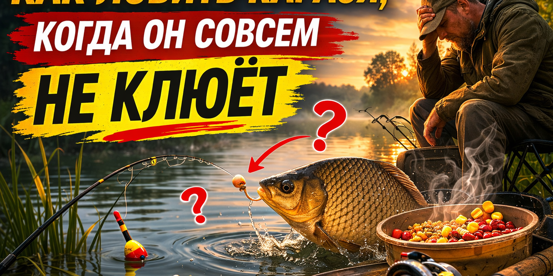 Как ловить карася, когда он совсем не клюёт: хитрости рыбаков