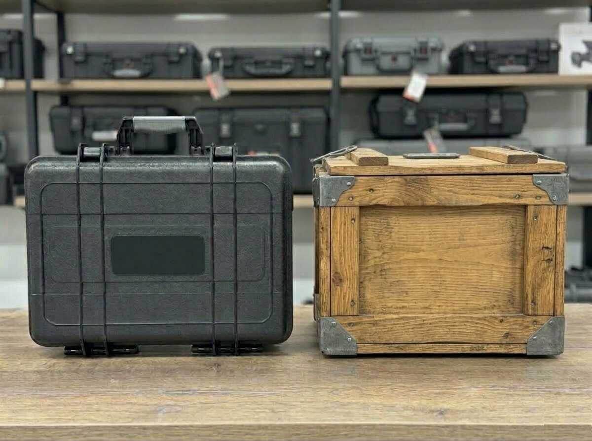 защитный кейс vs деревянный ящик