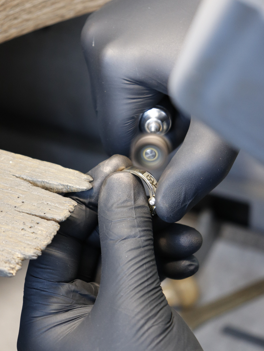 Полировка золотого кольца