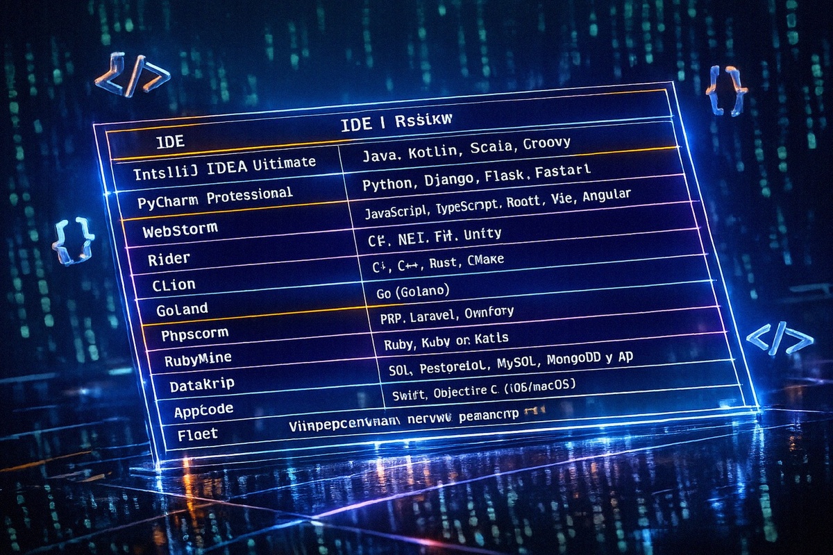 IDE для разных языков и платформ