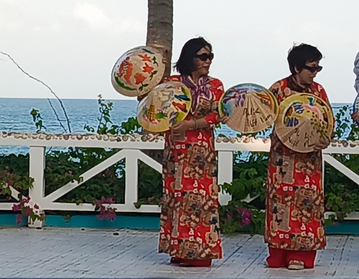 Вьетнамские женщины на фотосессии