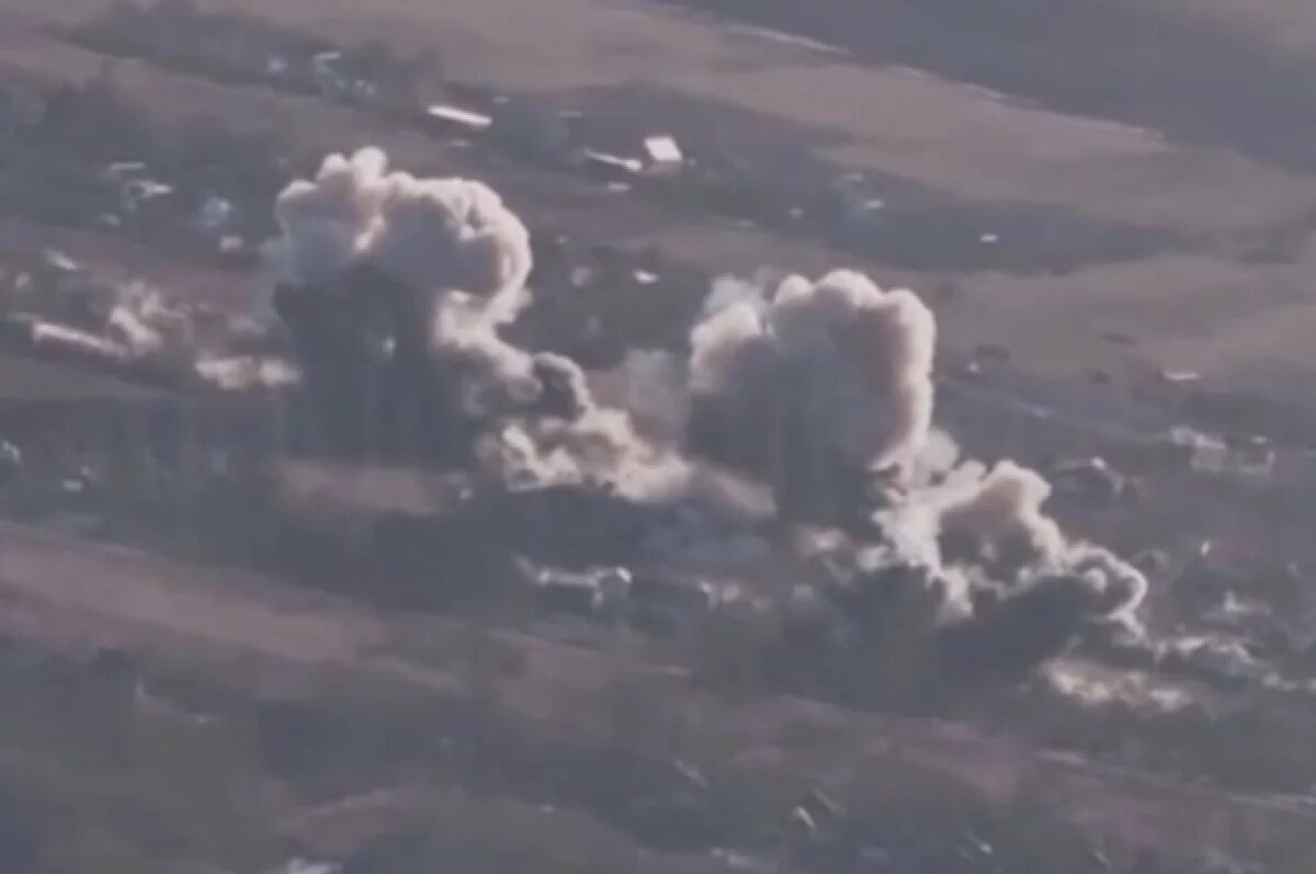    Бомбы разнесли места размещения боевиков НГУ в Харьковском районе