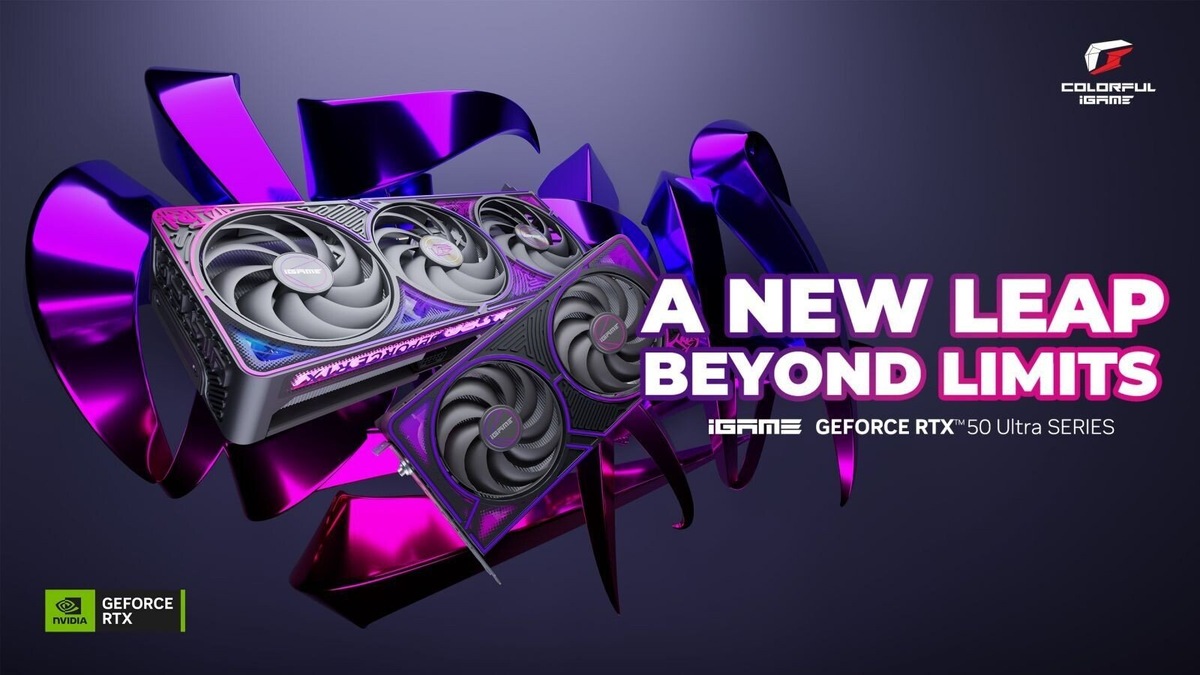    Colorful показала iGame GeForce RTX 50 Ultra: чёрный дизайн и SFF