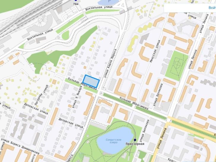    Скриншот публичной кадастровой карты