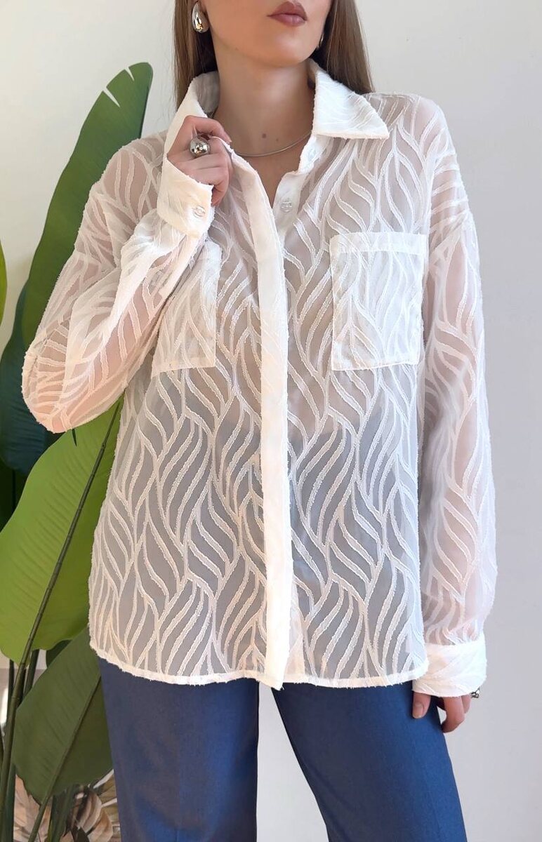 РОМАНТИЧНАЯ РУБАШКА C WB