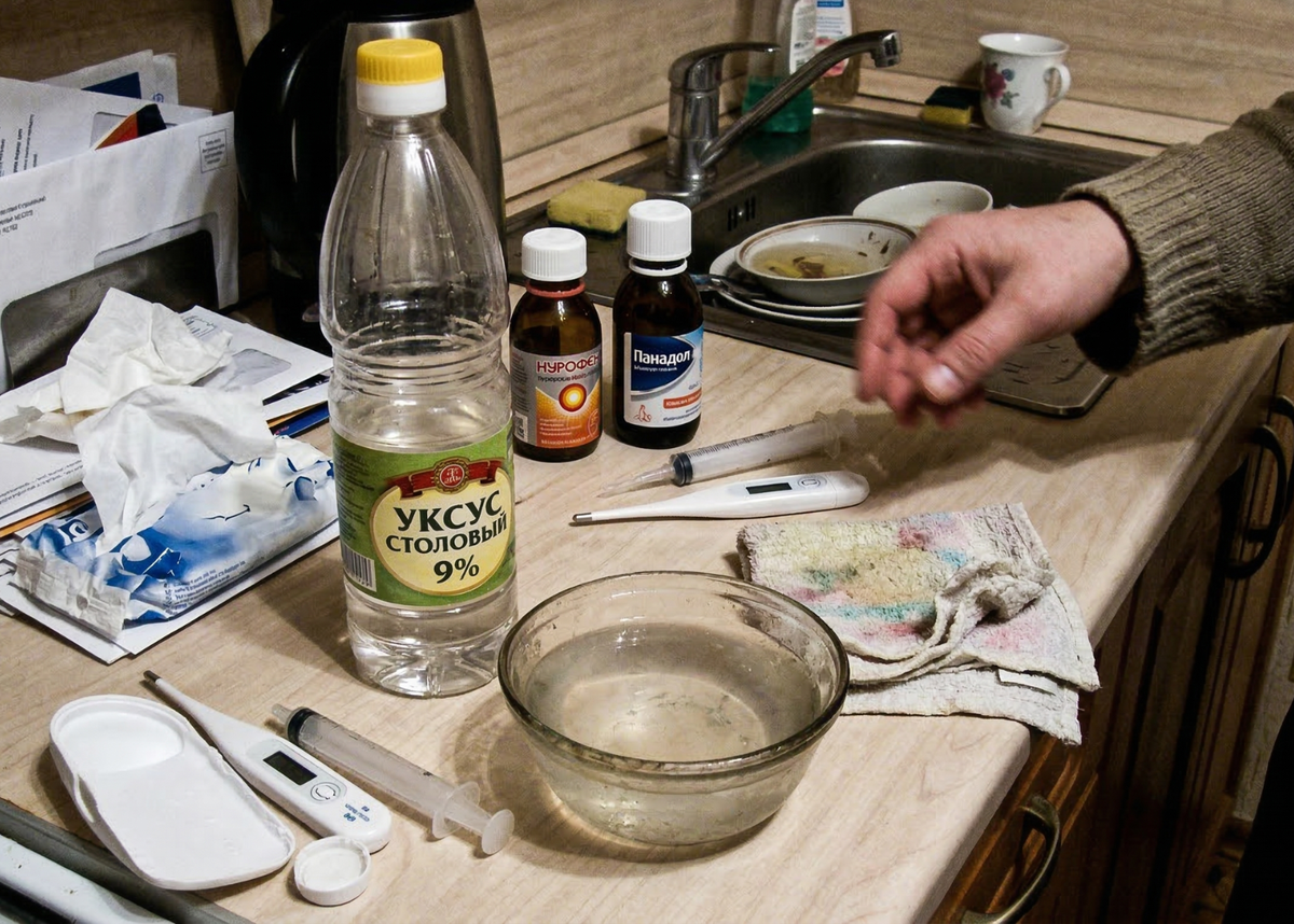 Как сбить температуру у ребенка